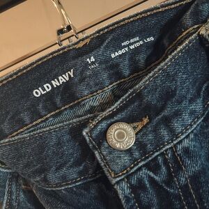 Old Navy Mid-Rise Baggy Wide Leg Jeans